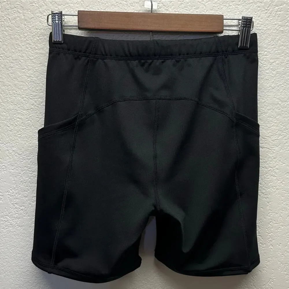 NEW! BEACH HOUSE SPORT Women’s Sz 10 Black Bike Short Drawstring Pockets K655